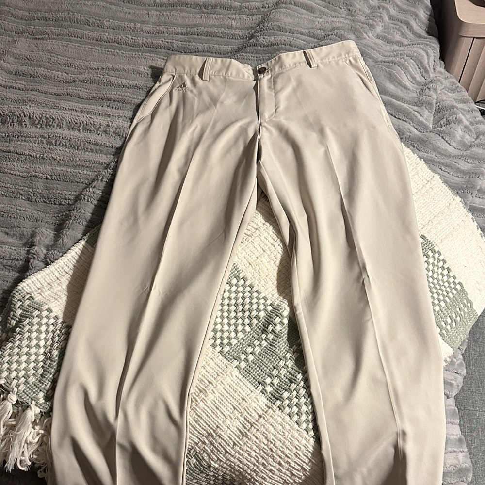 Men’s Adidas Beige Dress Pants